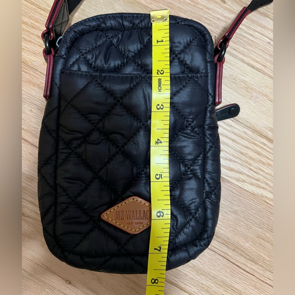 MZ Wallace Black Quilted Metro Crossbody Bag - Picture 6 of 8